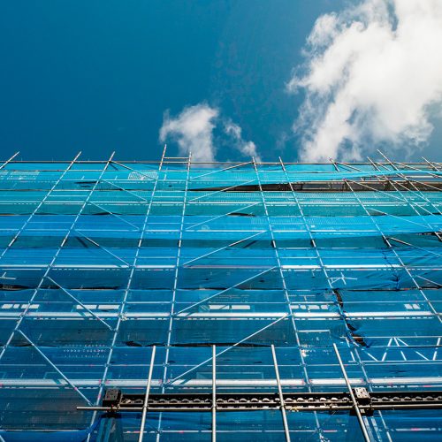 scaffold blue